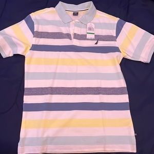 Nautica MultiStriped Polo (Size: Kid’s L)